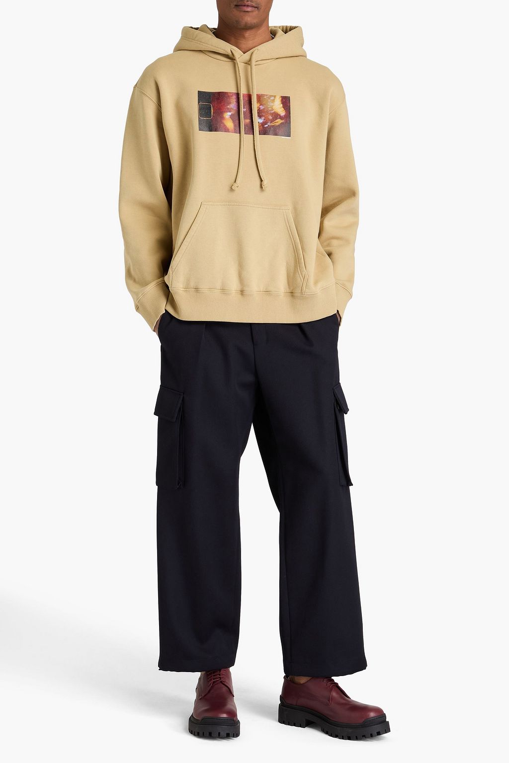 MM6 MAISON MARGIELA Printed French cotton-terry hoodie
