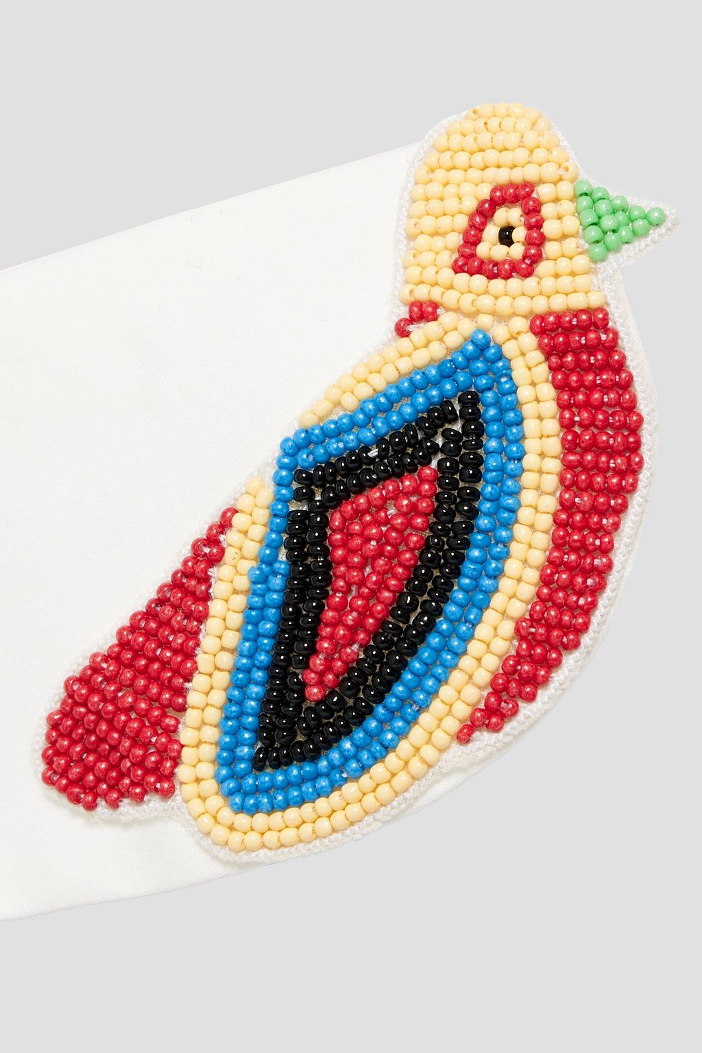 RED(V) Bead-embellished cotton-blend poplin collar