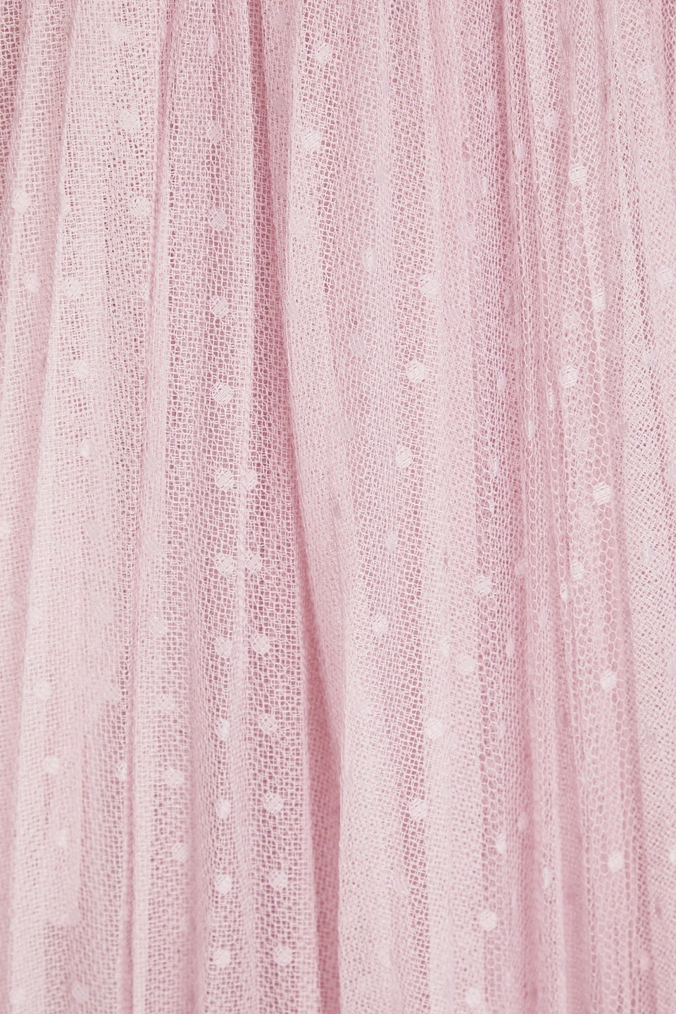 Red Valentino Point D'esprit Midi Wrap Dress In Pink