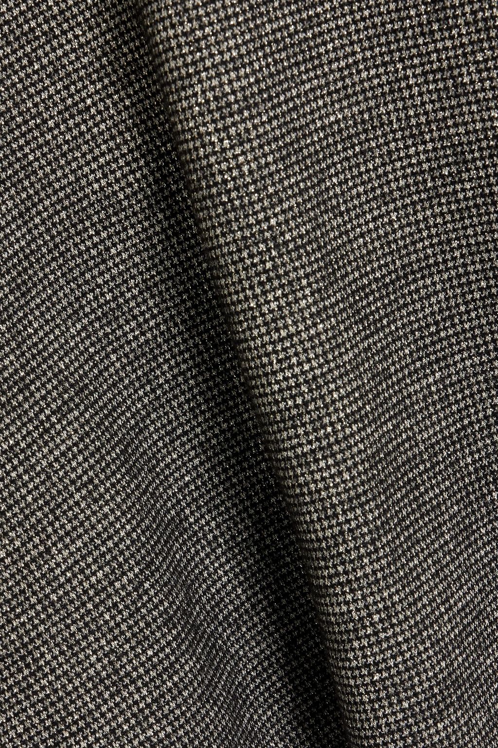 BRUNELLO CUCINELLI Metallic houndstooth wool-blend tweed skirt