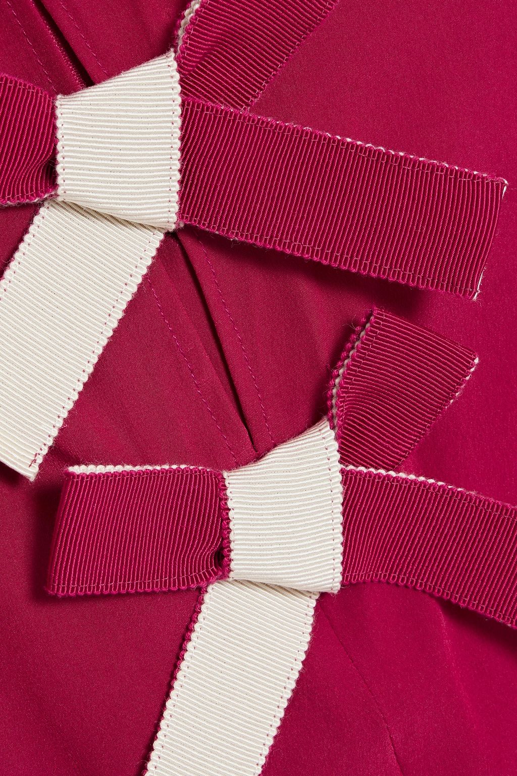 REDVALENTINO Bow-detailed silk crepe de chine top