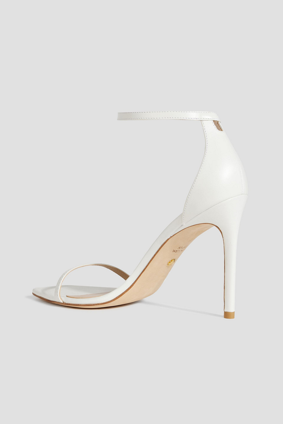 Stuart Weitzman Nudistcurve 100 Sandal In White