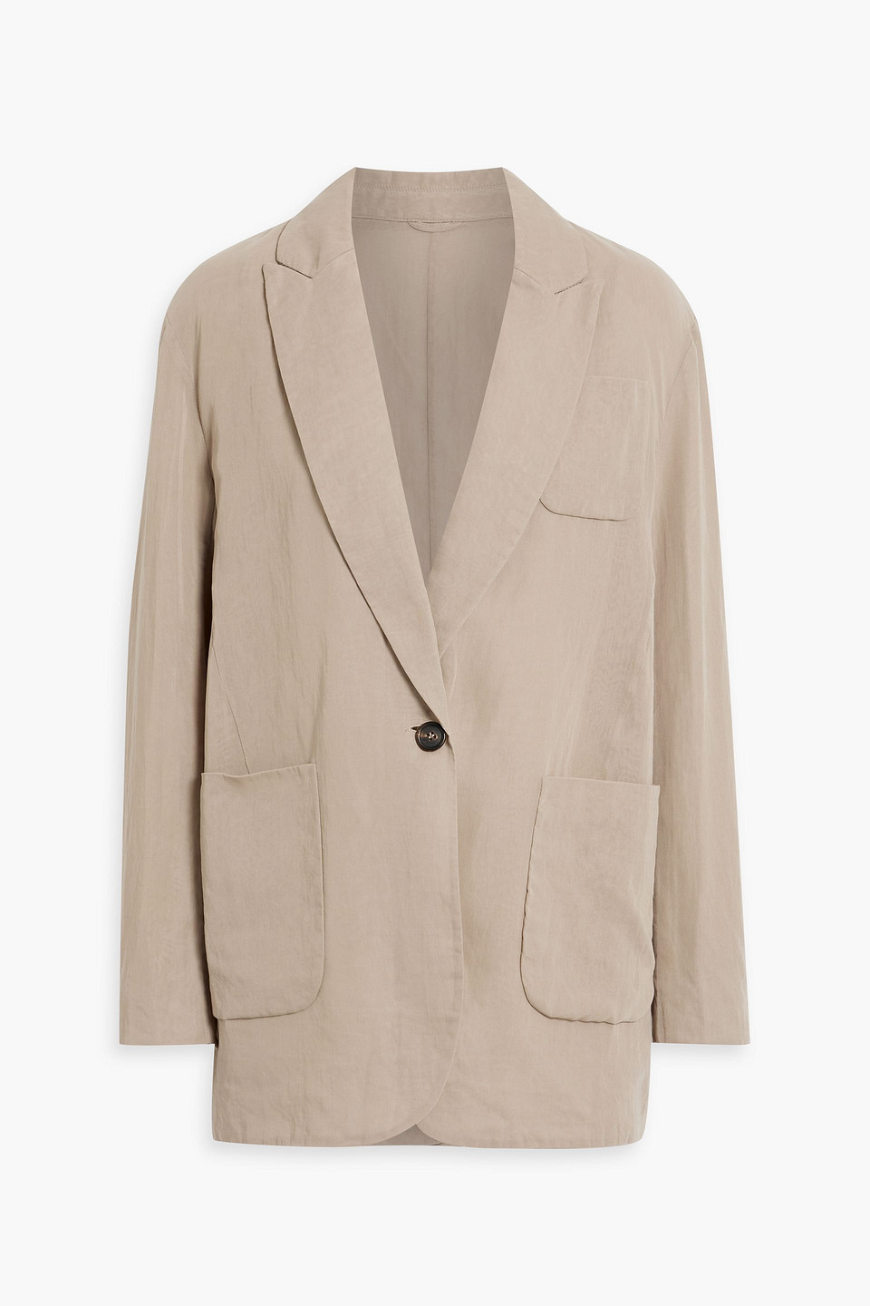Brunello Cucinelli Cotton Blazer In Neutral