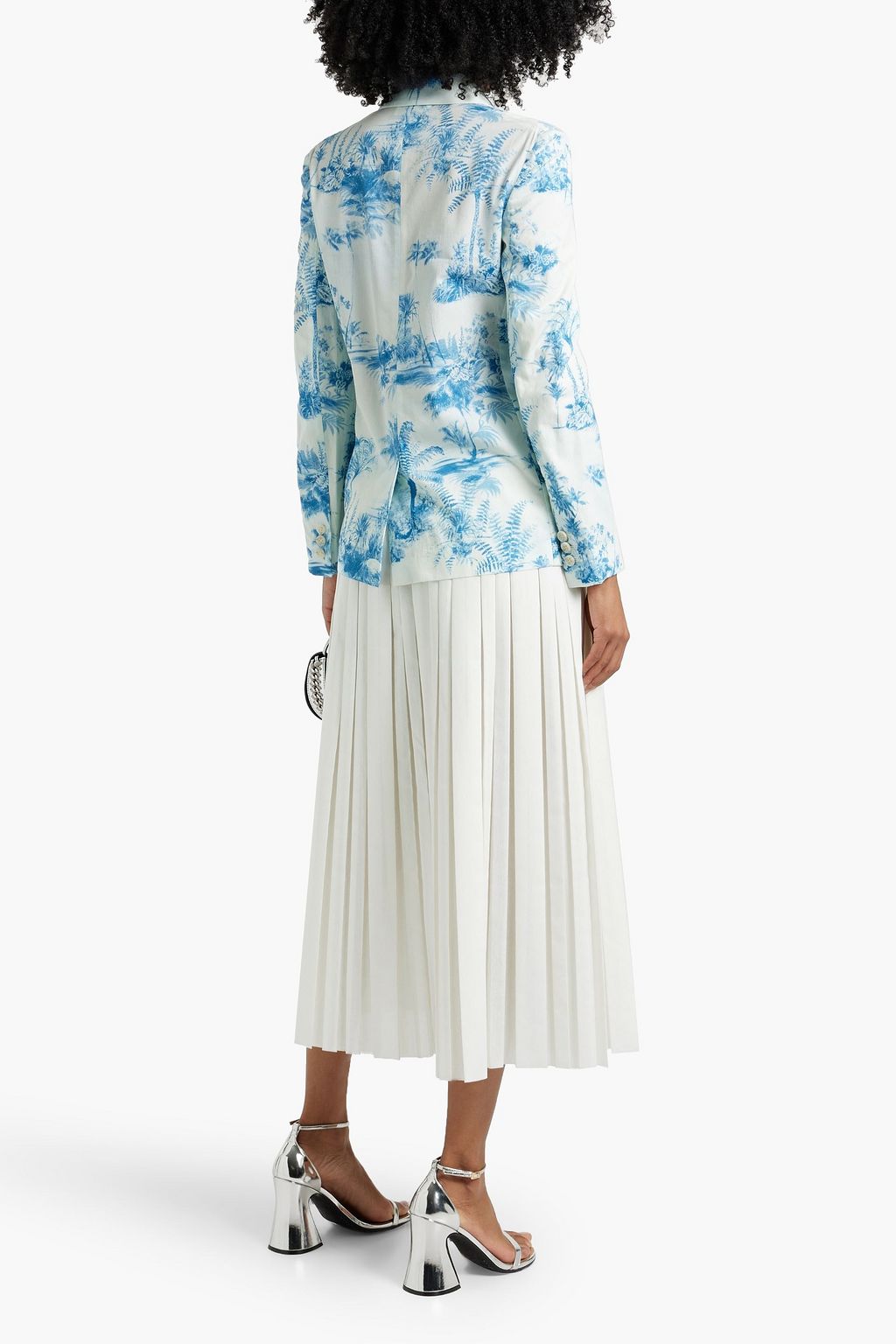 REDVALENTINO Printed cotton blazer