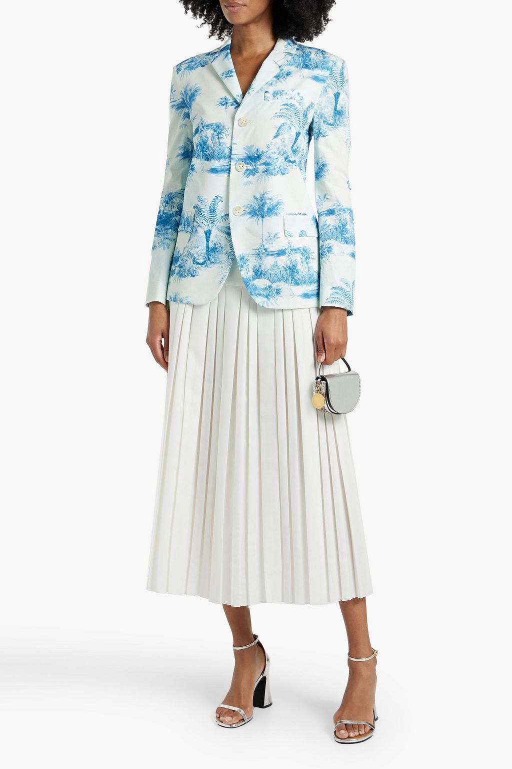 REDVALENTINO Printed cotton blazer