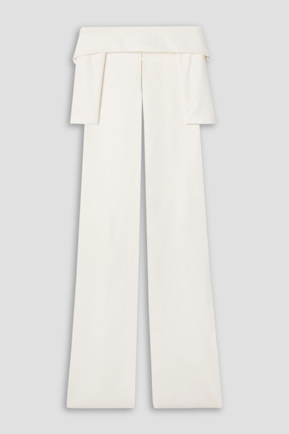 Safiyaa Bellara Off-the-shoulder Crepe Cape In Ivory