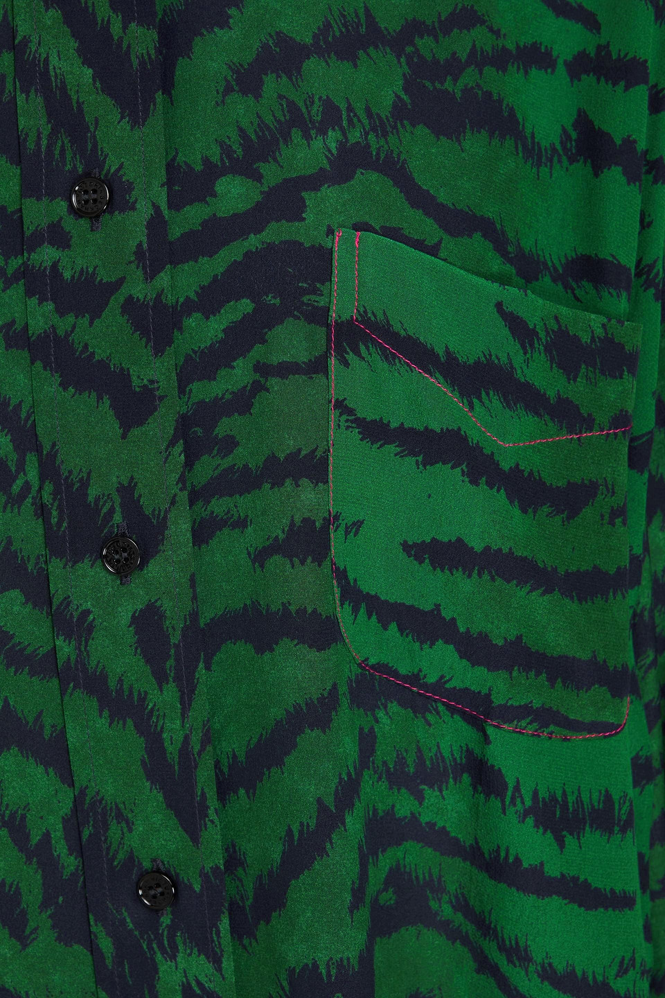 Victoria Beckham Pyjamahemd Aus Seide Mit Druck In Animal-print