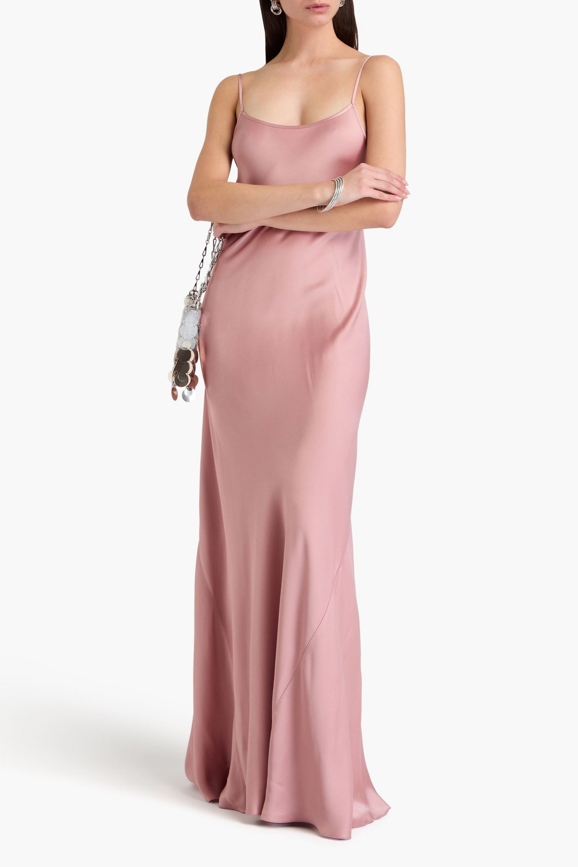 Victoria Beckham Satin-crepe maxi slip dress