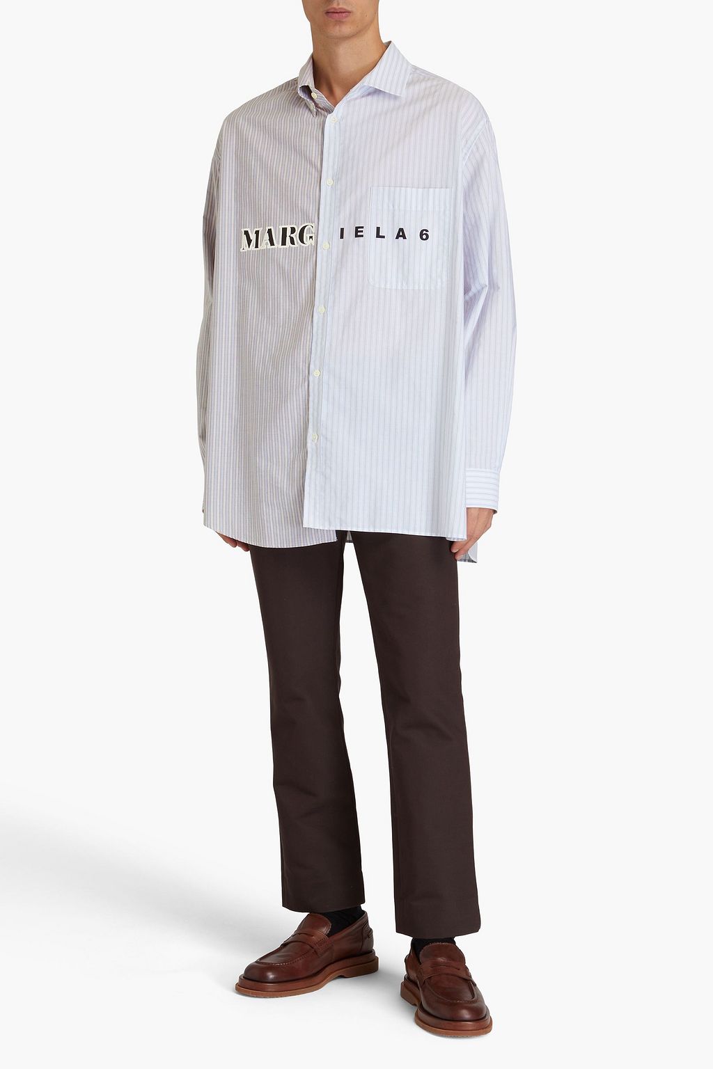 MM6 MAISON MARGIELA Printed cotton-poplin shirt