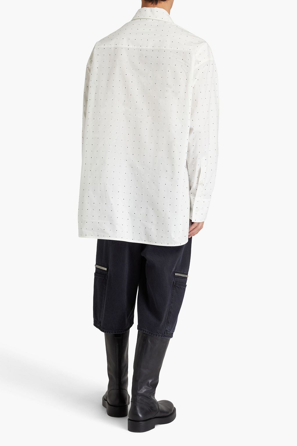 MM6 MAISON MARGIELA Printed cotton-poplin shirt