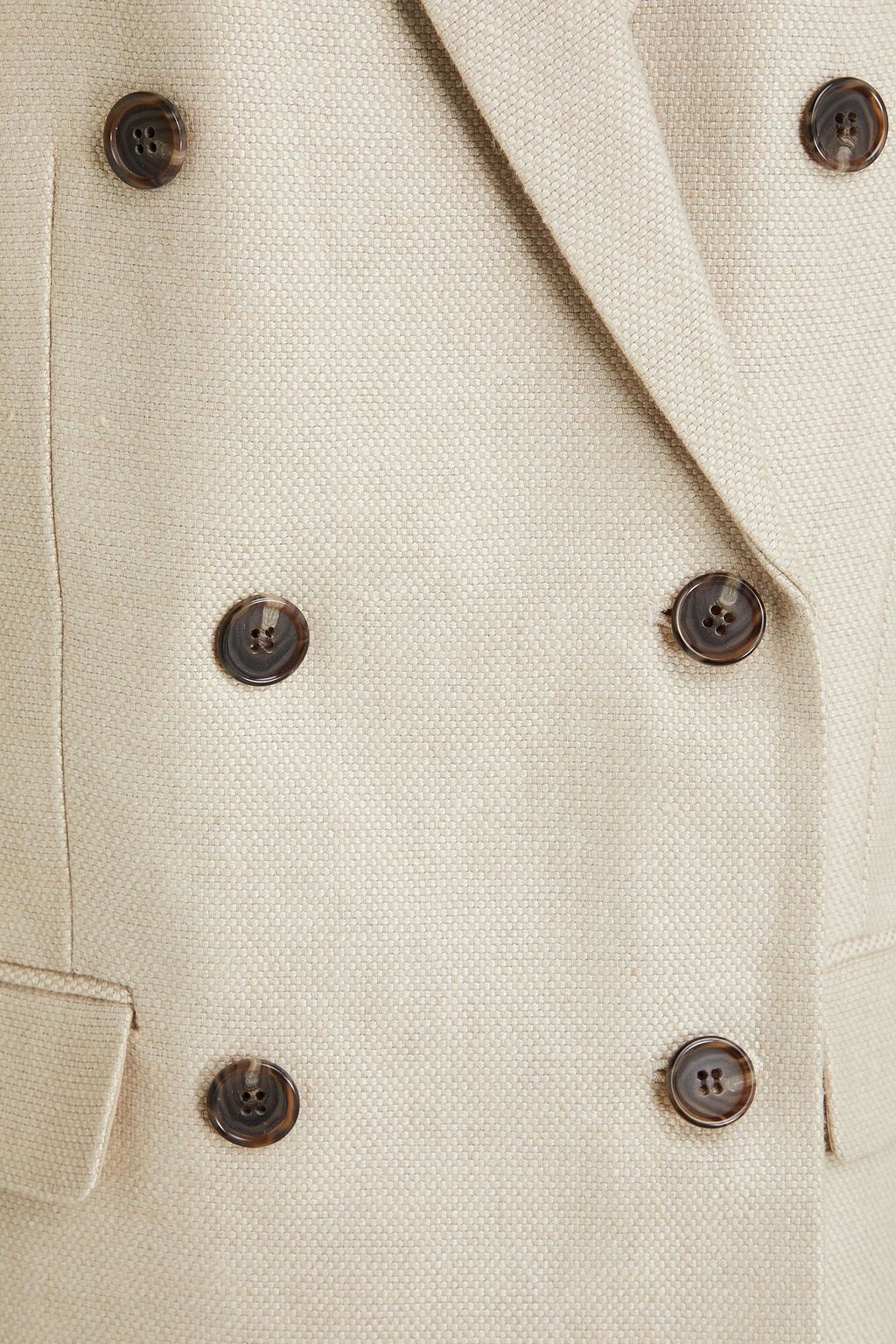 THEORY Doppelreihiger Blazer aus Leinen-Canvas