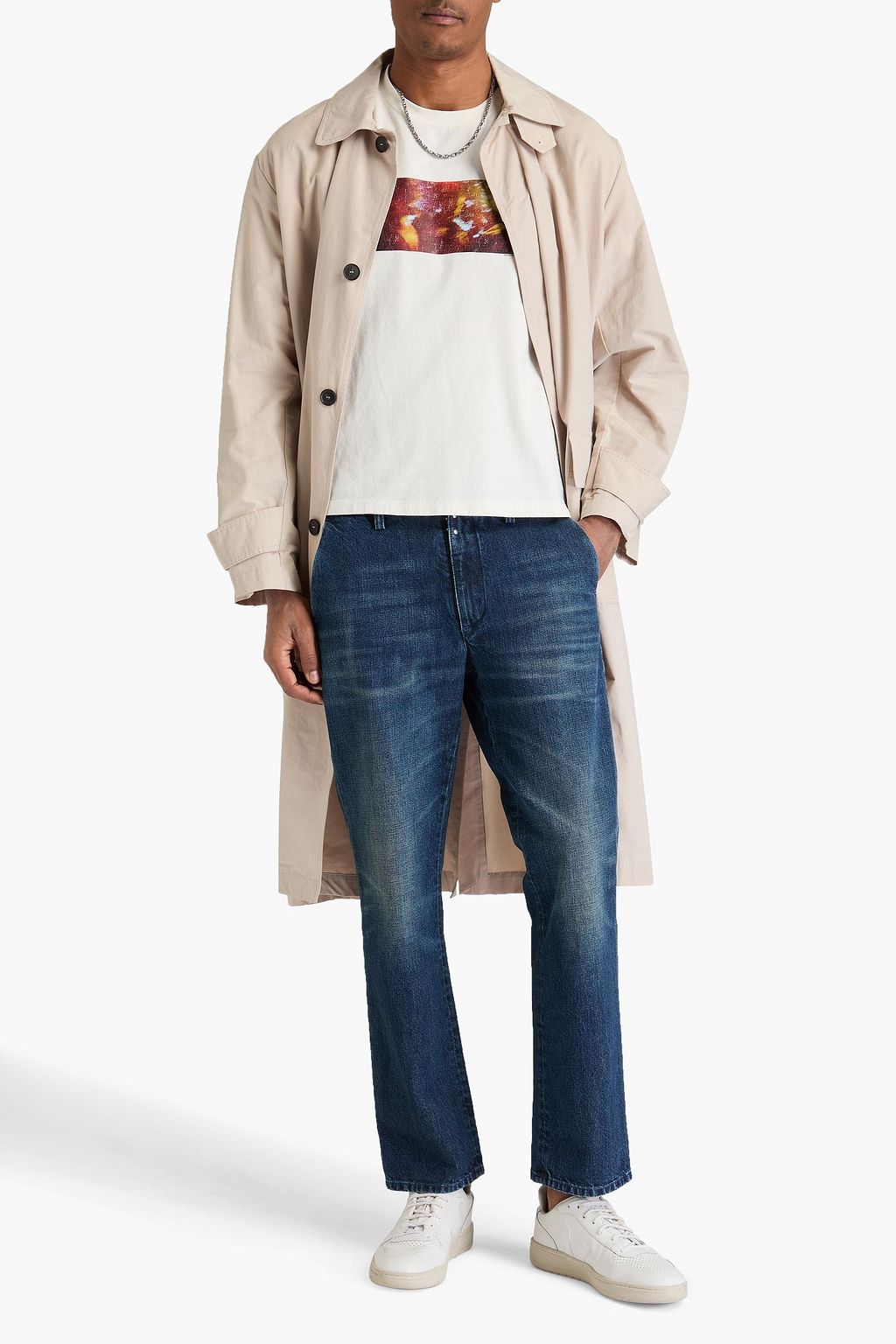 MM6 MAISON MARGIELA 페이디드 데님 진