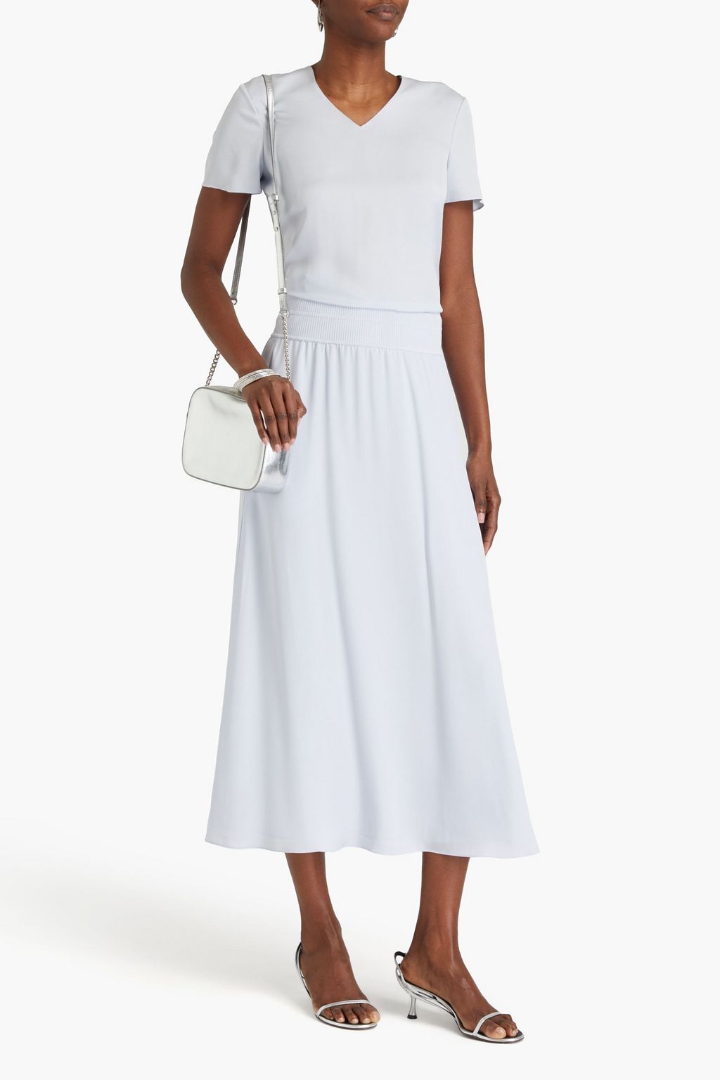 THEORY Silk crepe de chine top