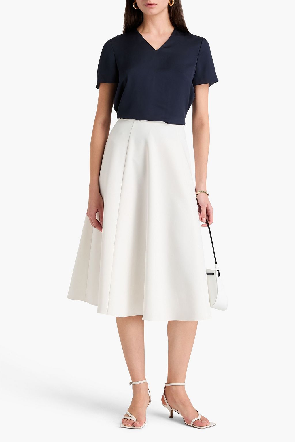 THEORY Silk crepe de chine top