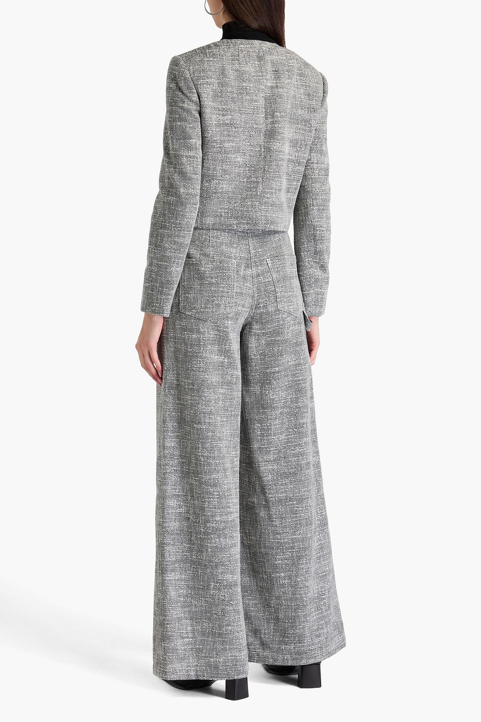  Theory - Cotton-blend Tweed Jacket - Black - Us 10 