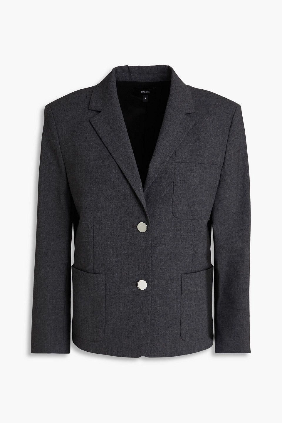 Theory - Wool-blend blazer - Gray - US 2