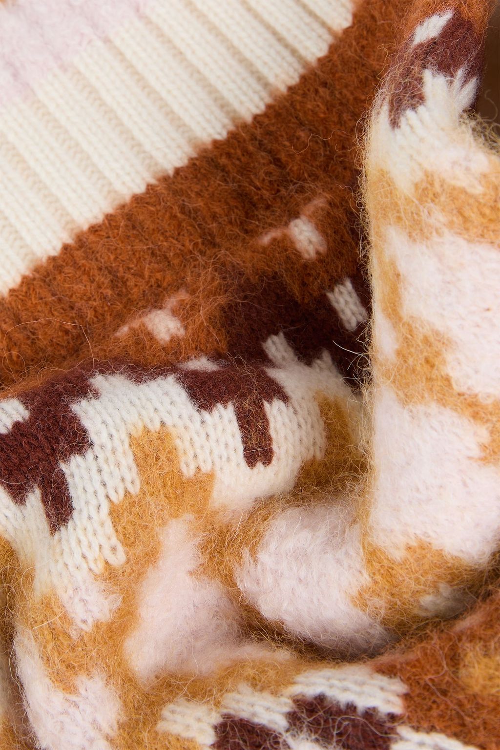 ZIMMERMANN Fair-Isle merino wool scarf