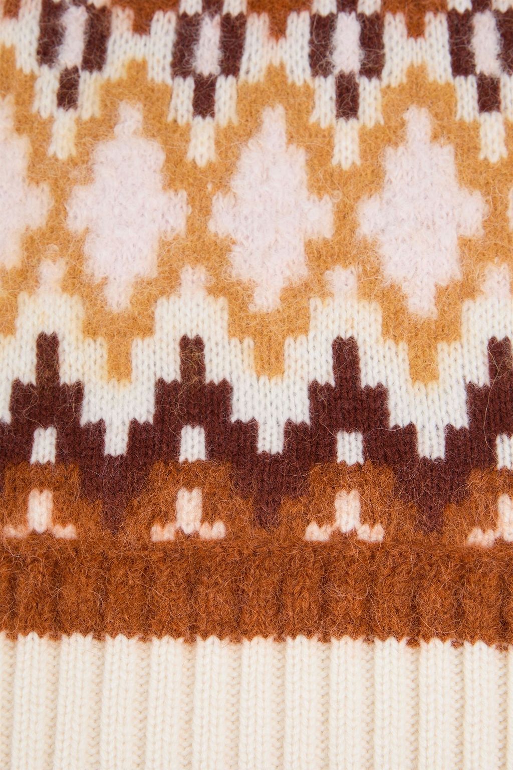 ZIMMERMANN Fair-Isle merino wool scarf