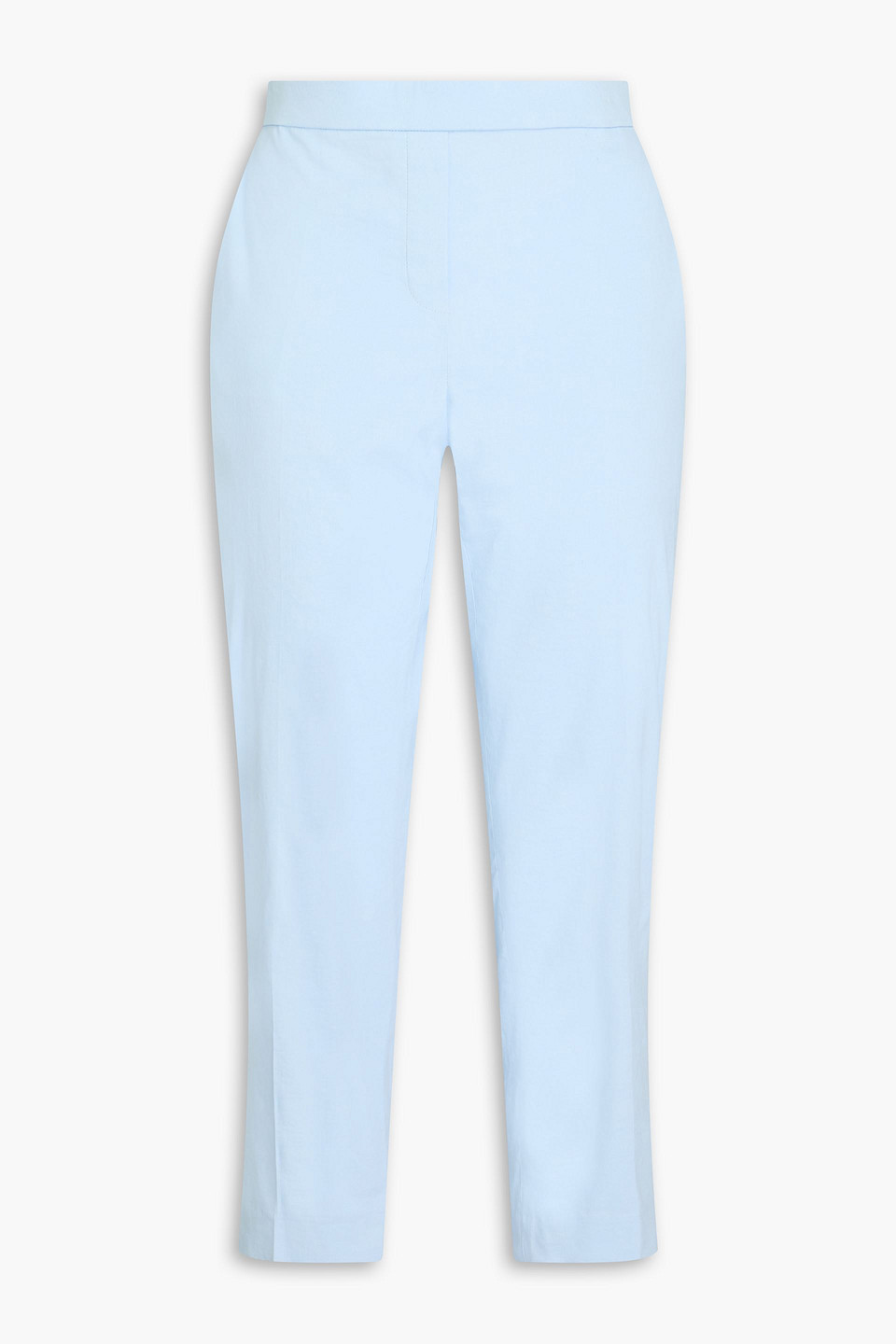 Theory Cropped Karottenhose Aus Einer Leinenmischung In Bleu