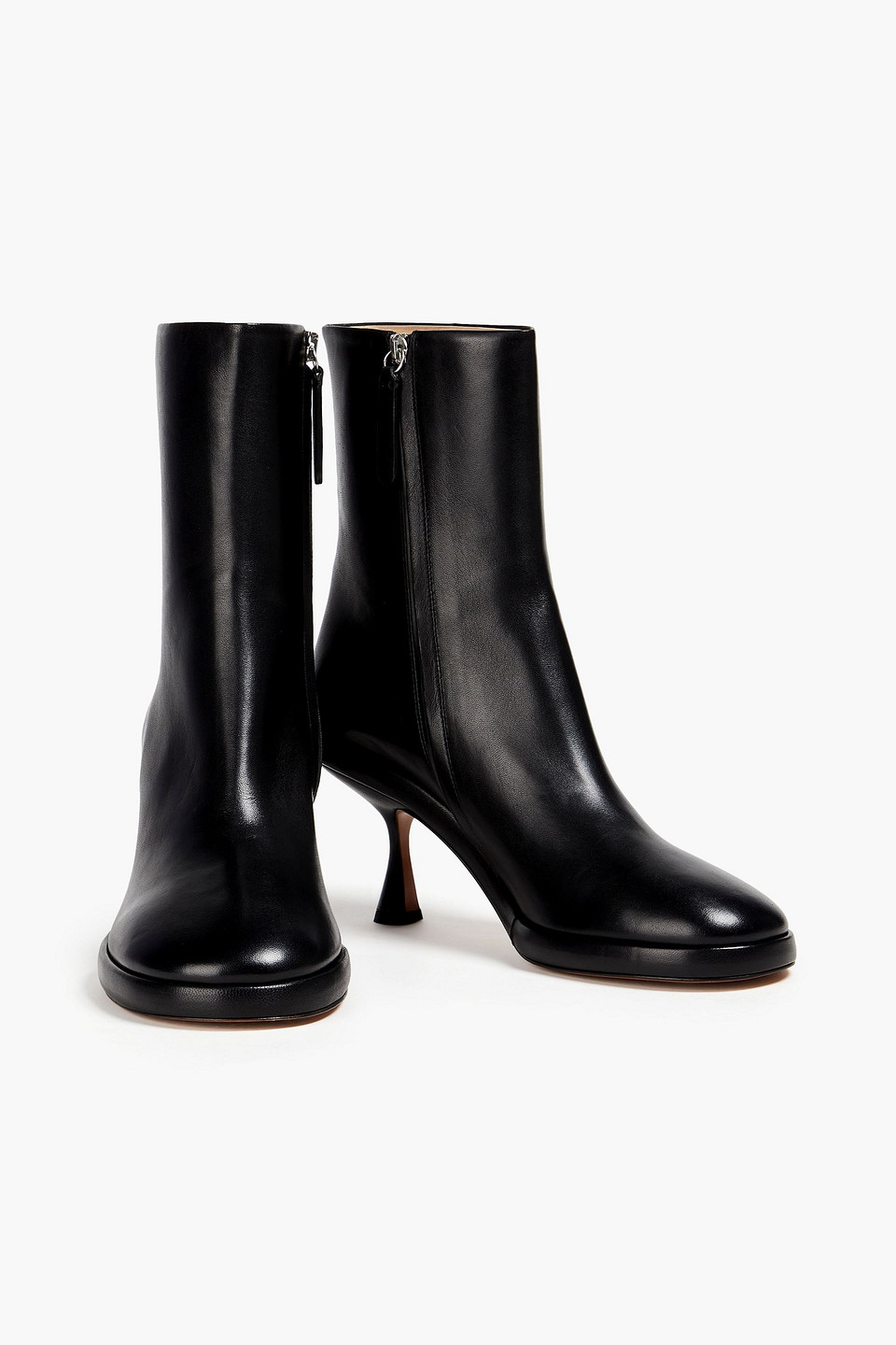 Wandler Woman Ankle Boots Black Size 10 Lambskin In Black