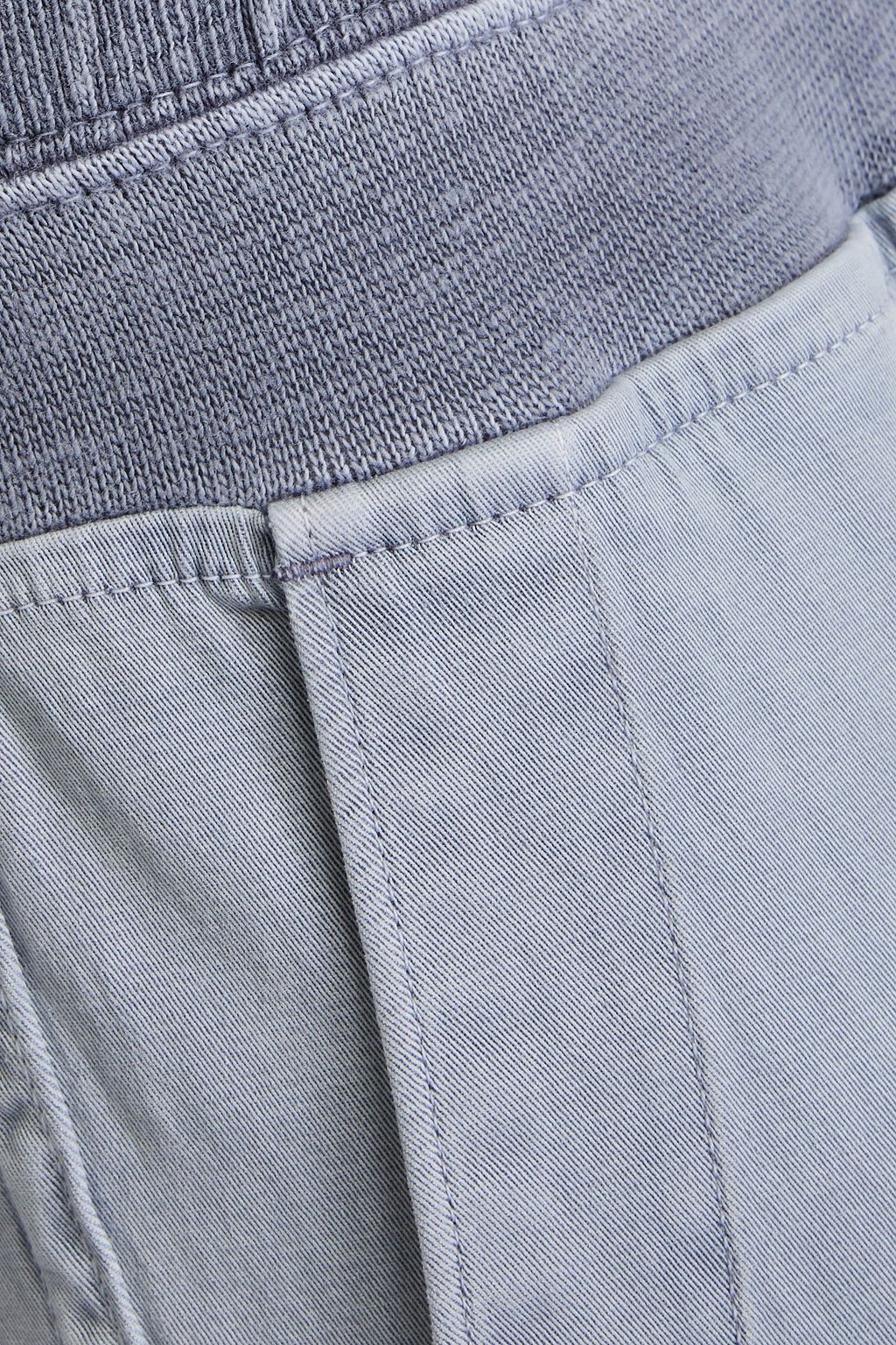 JAMES PERSE Cotton-twill and jersey tapered pants