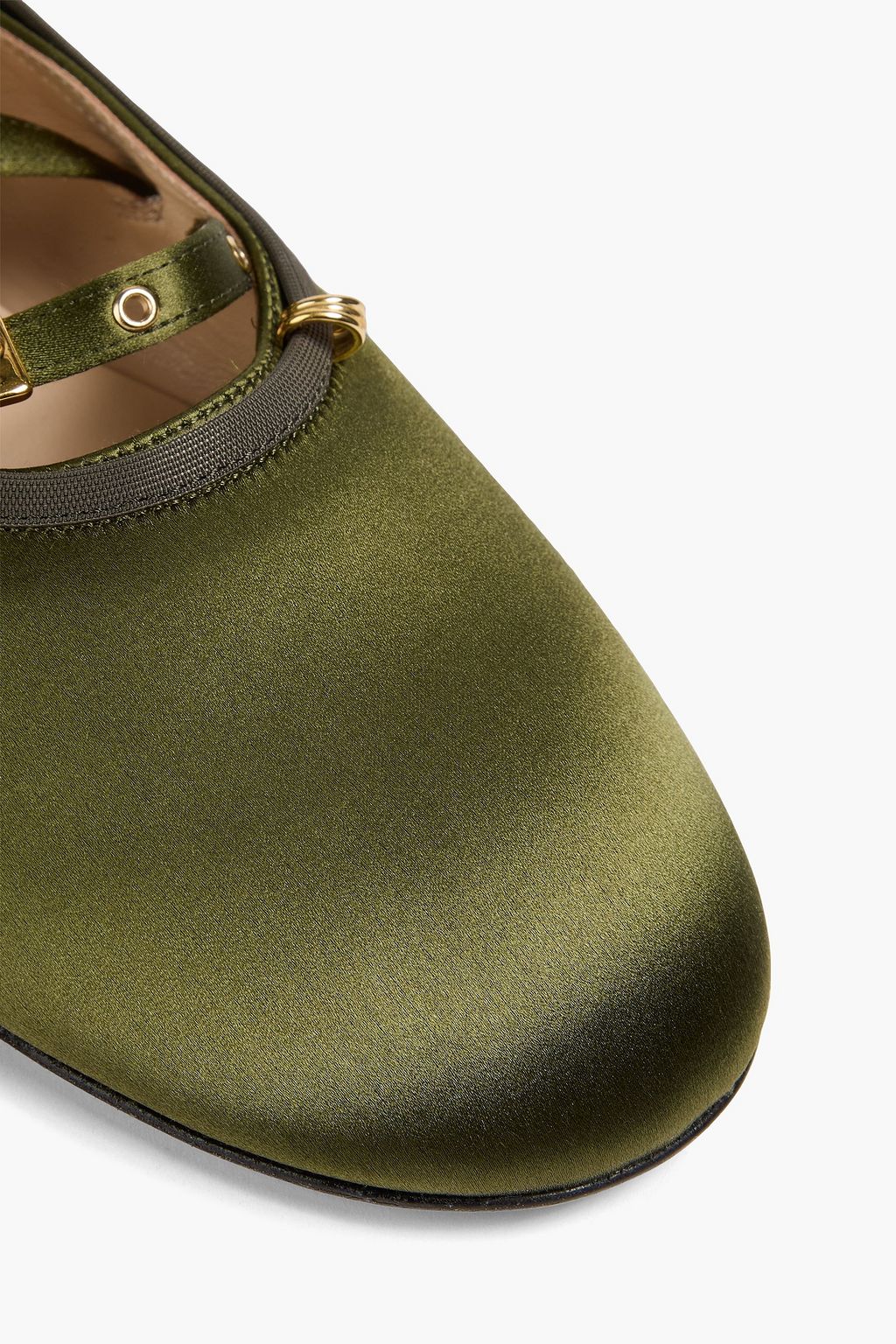 WANDLER June satin ballet flats