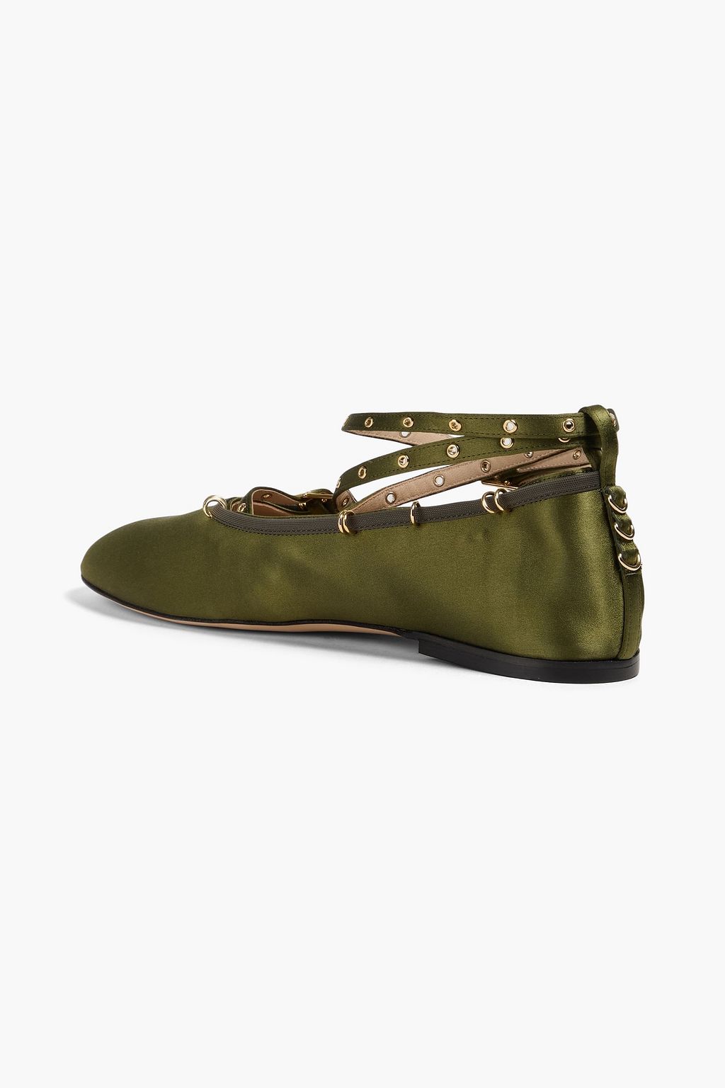 WANDLER June satin ballet flats