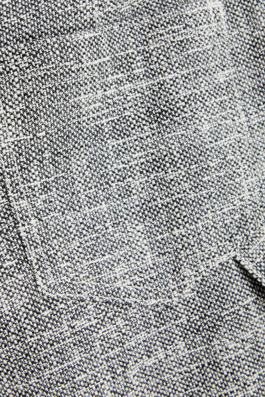 THEORY Hose mit weitem Bein aus Tweed aus einer Baumwollmischung