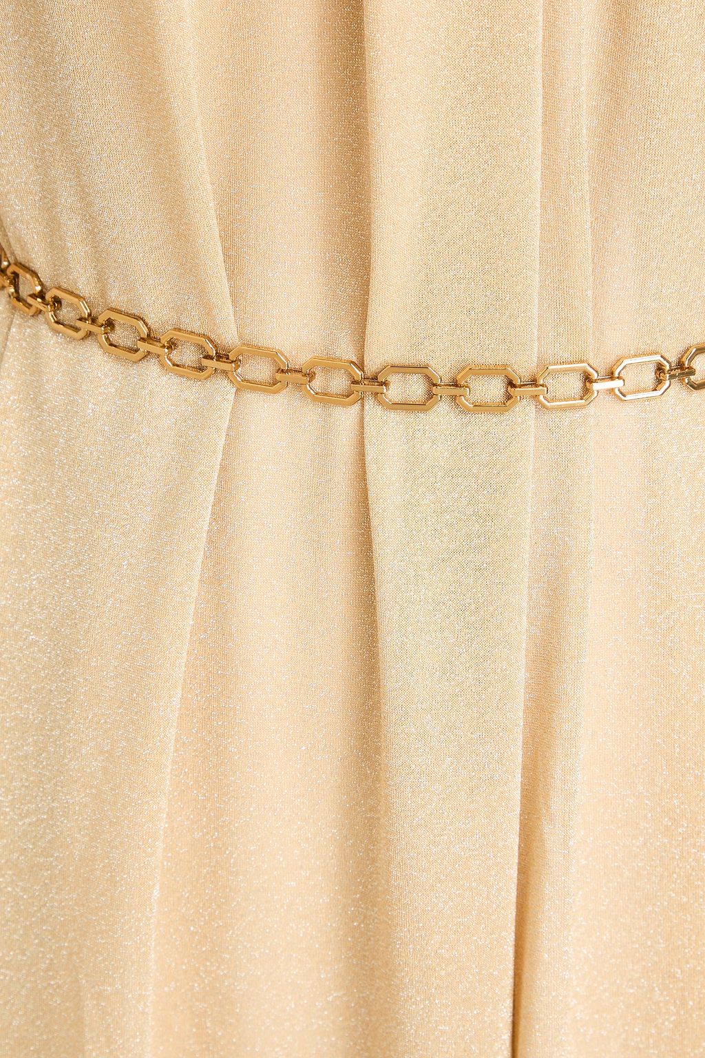 ZIMMERMANN Belted metallic jersey maxi dress