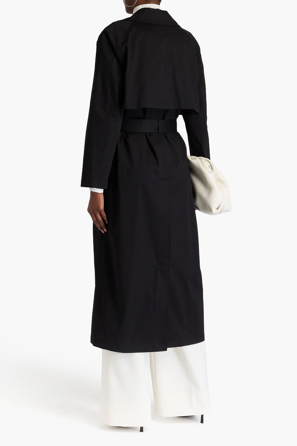 THEORY Belted cotton-blend trench coat