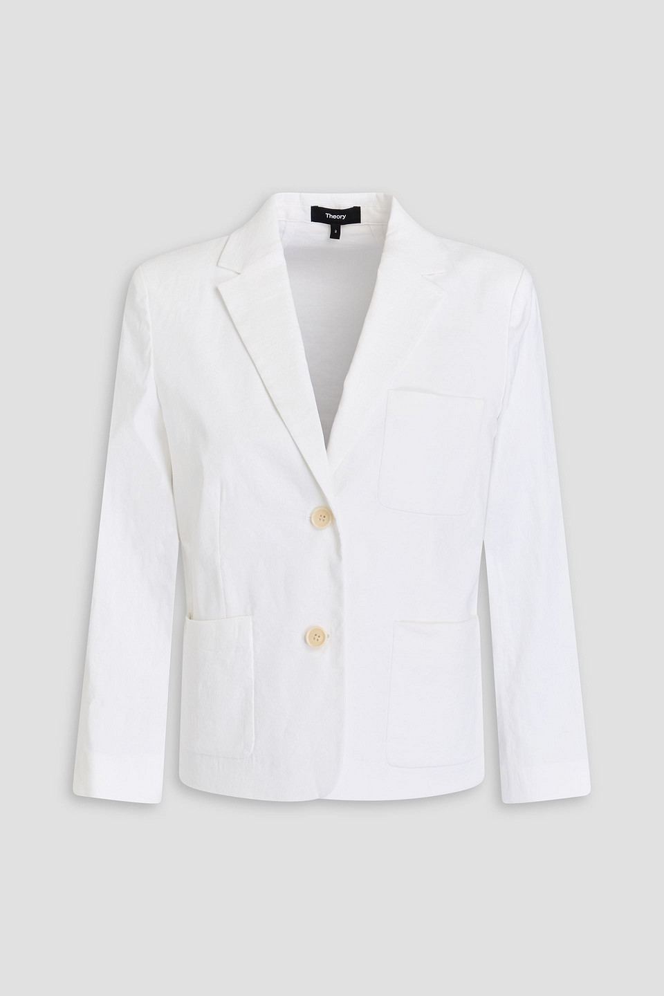 Theory - Linen-blend blazer - White - US 2