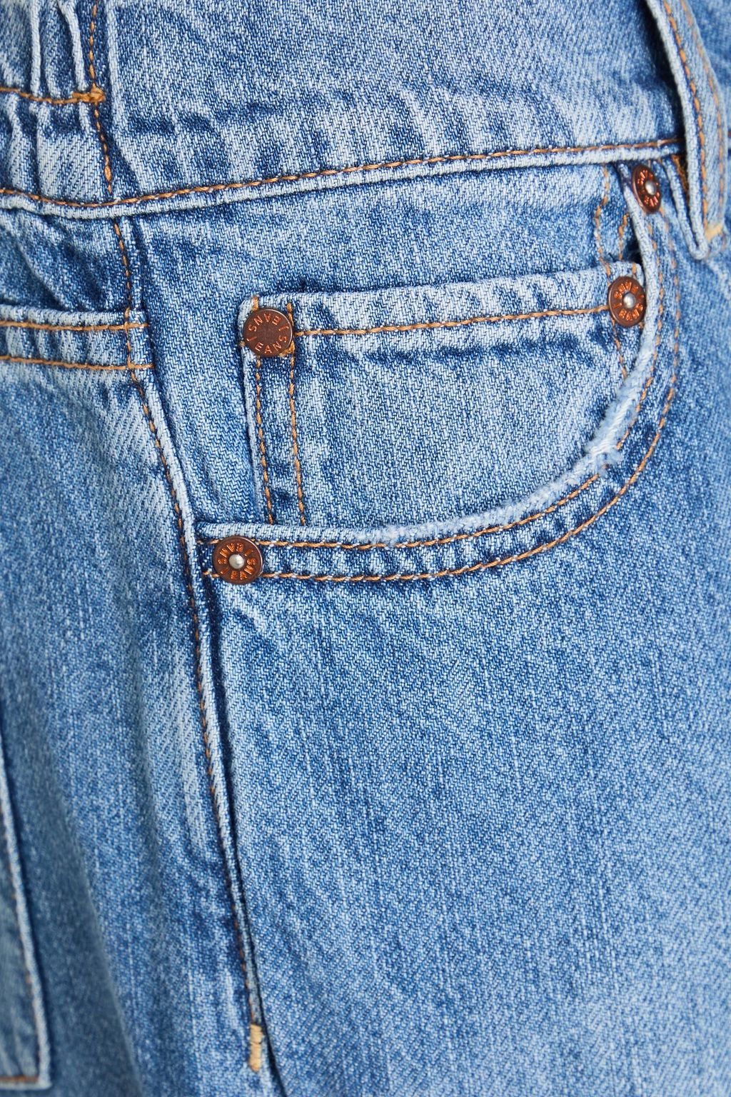 ALICE + OLIVIA JEANS جينز بأرجل واسعة وبخصر مرتفع