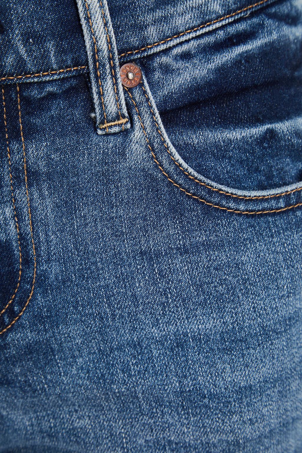 ALICE + OLIVIA JEANS جينز بأرجل مستقيمة وبخصر متوسط الارتفاع