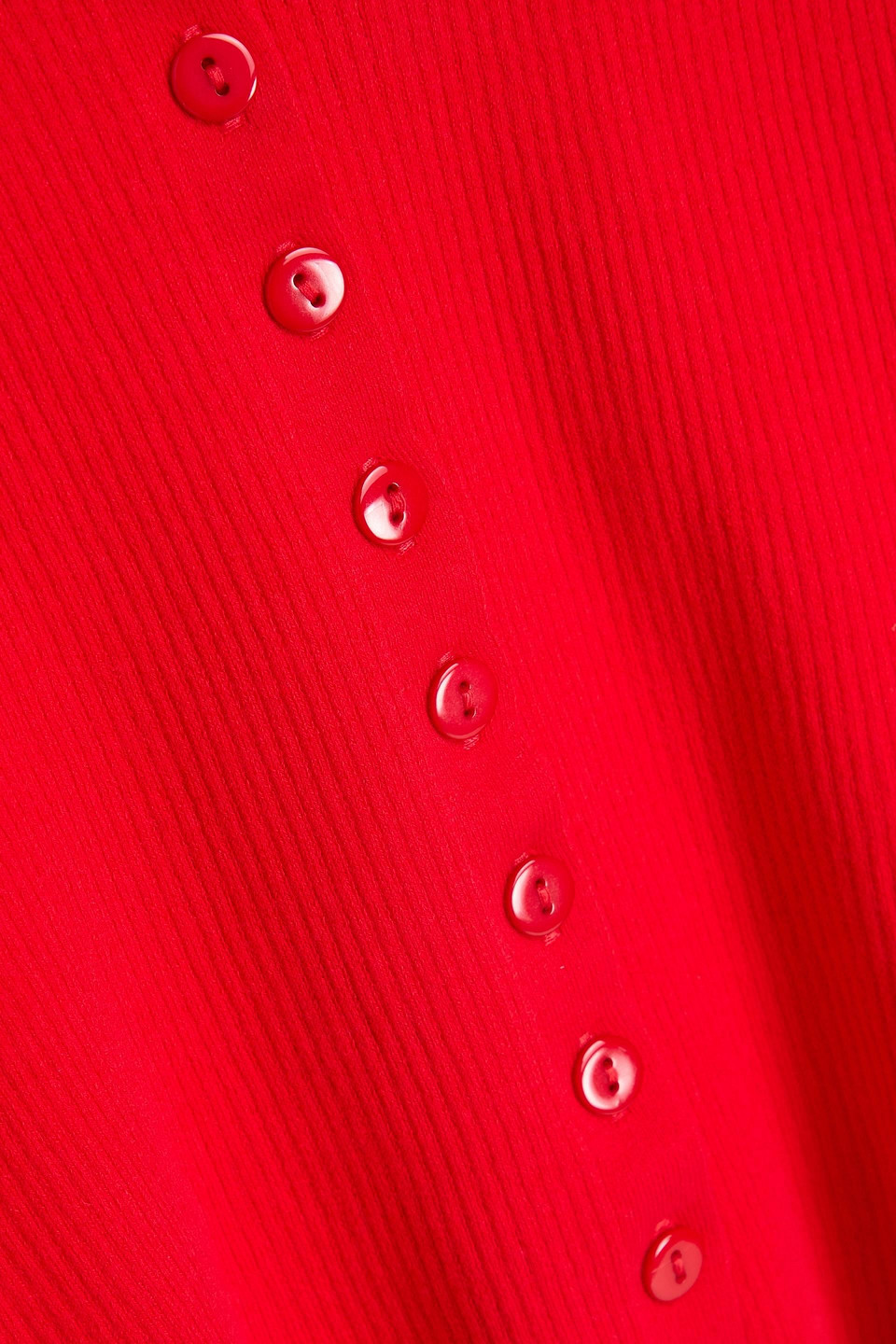 Shop Alice And Olivia Daryn Cropped Ribbed Cotton-blend Tank In Red