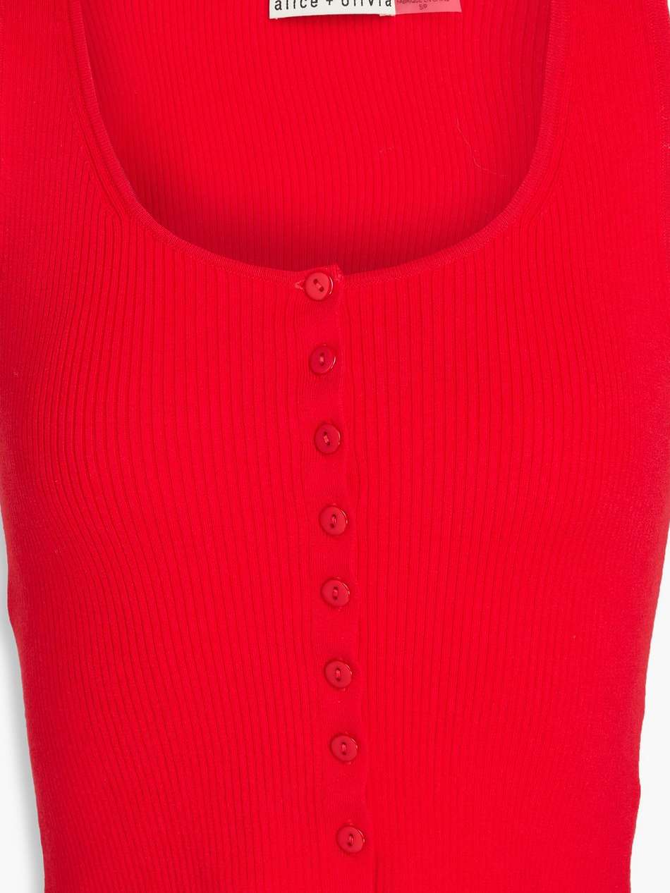 daryn cropped ribbed cotton-blend tank
