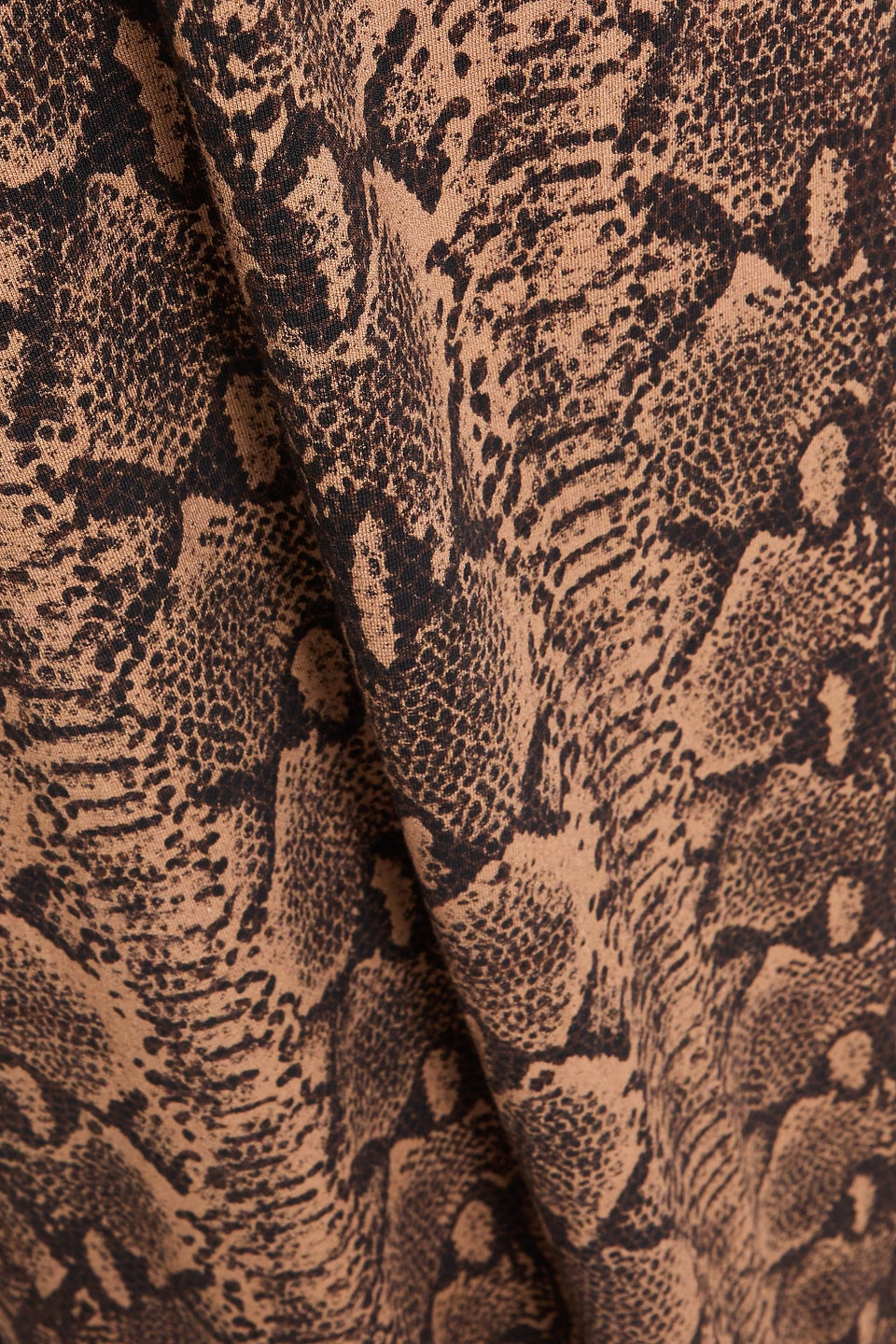 Alice And Olivia Strapless Snake-print Jersey Maxi Dress In Animal Print