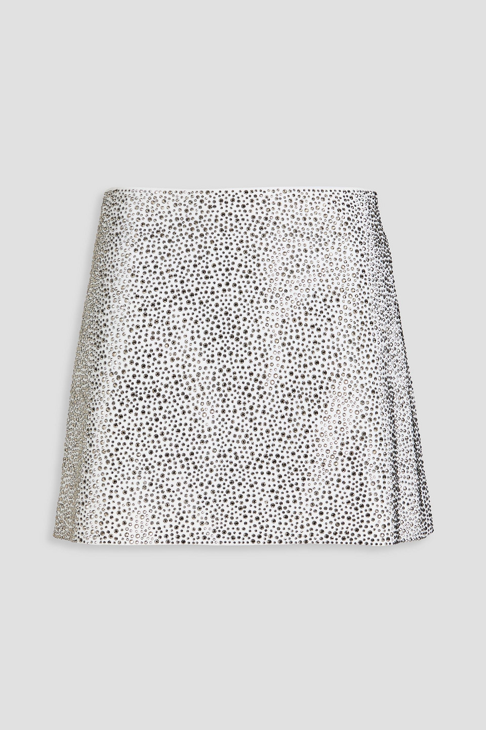 Alice And Olivia Riley Embellished Mini Skirt In White