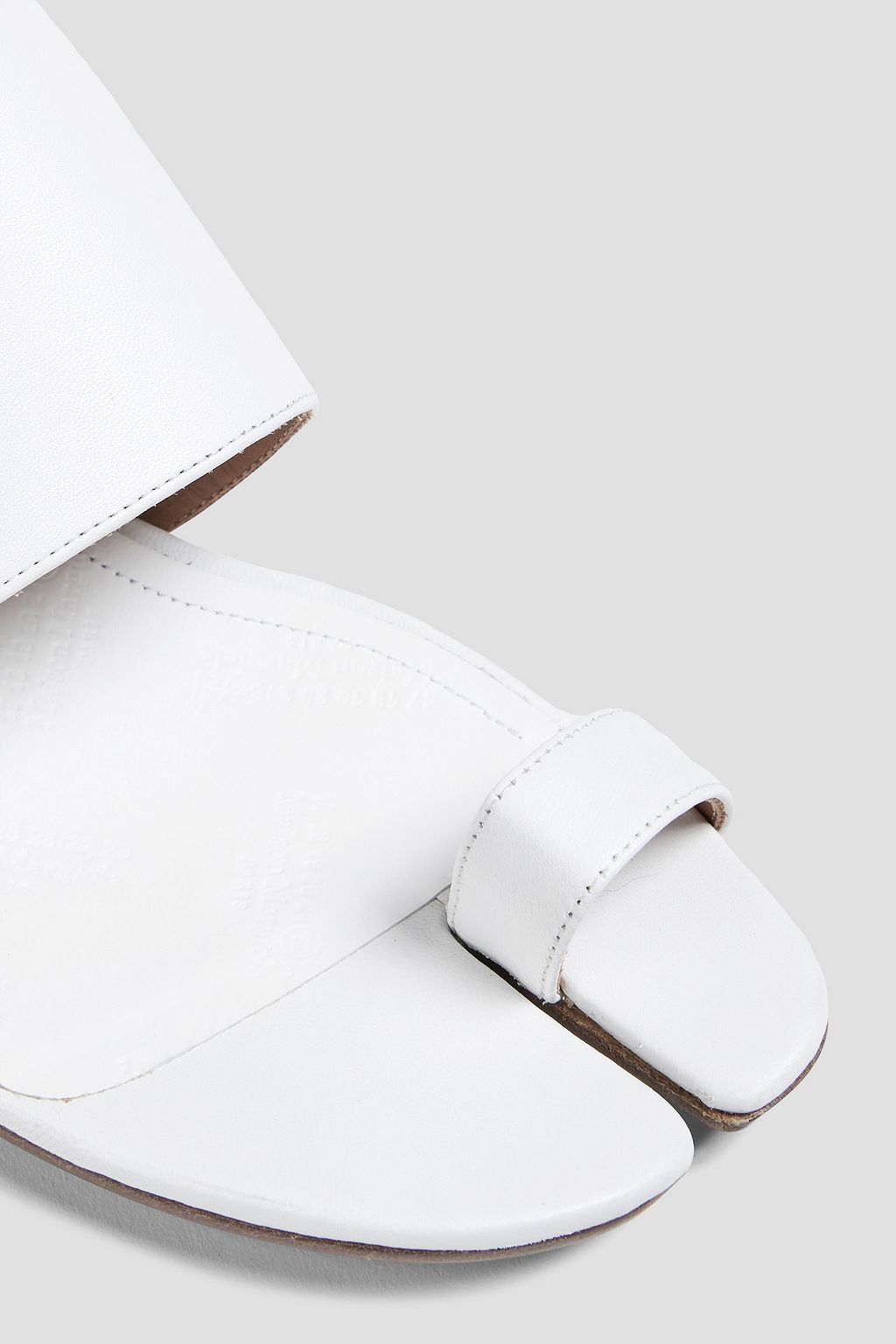 MAISON MARGIELA حذاء ميول "تابي" من الجلد بتصميم مفصول عند الأصابع