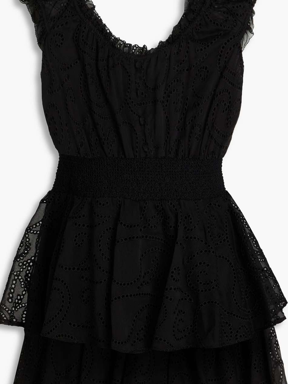 gracie ruffled broderie anglaise playsuit