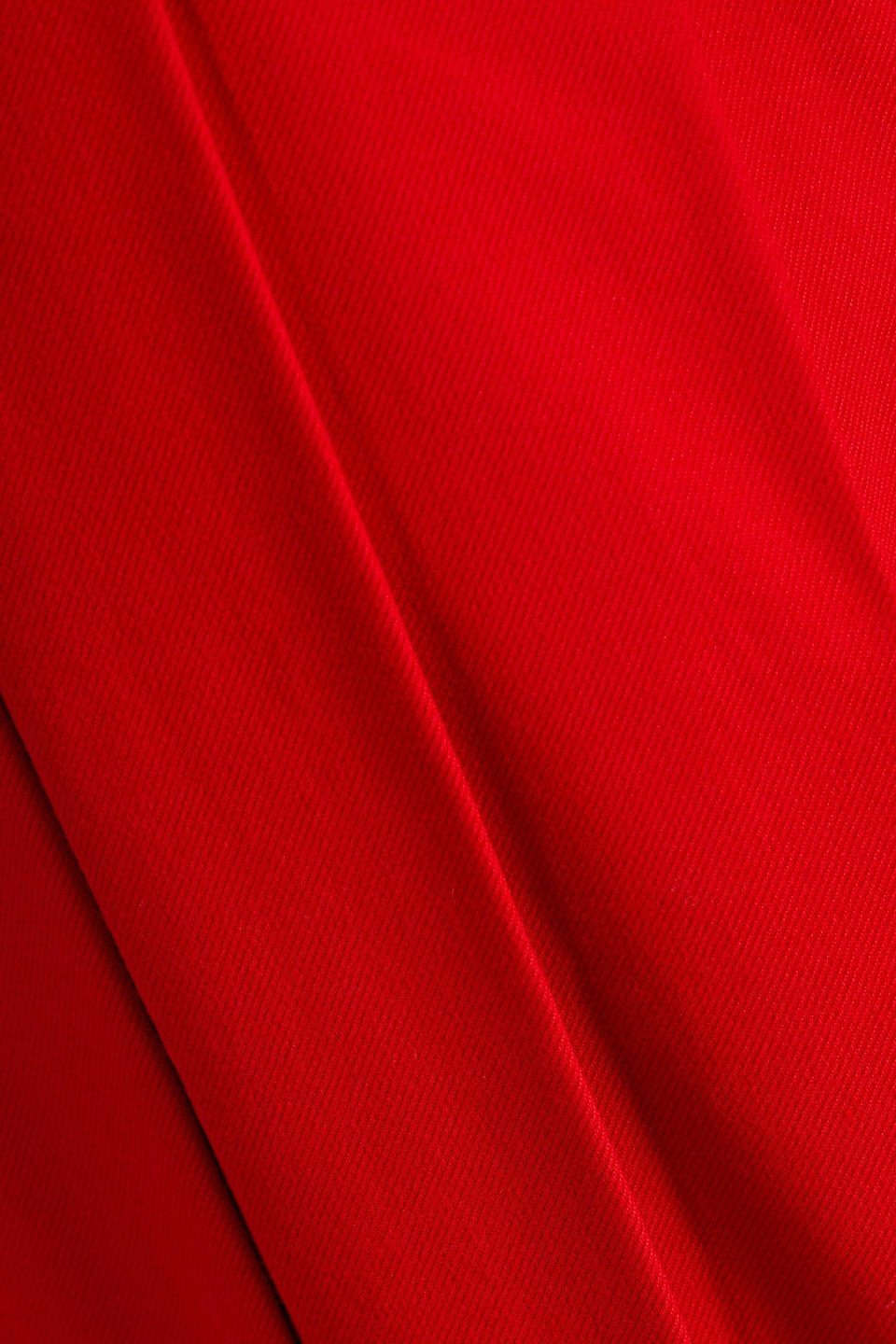 Alice And Olivia Calvin Pleated Twill Wide-leg Pants In Red