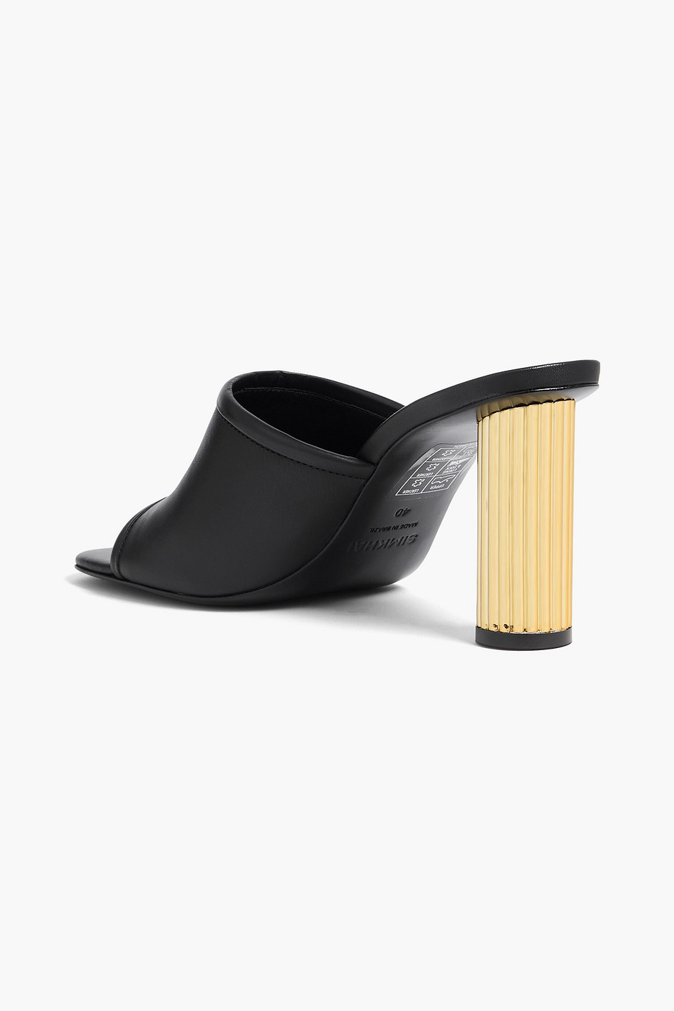 Simkhai 80mm Winston Leather Mules In Black
