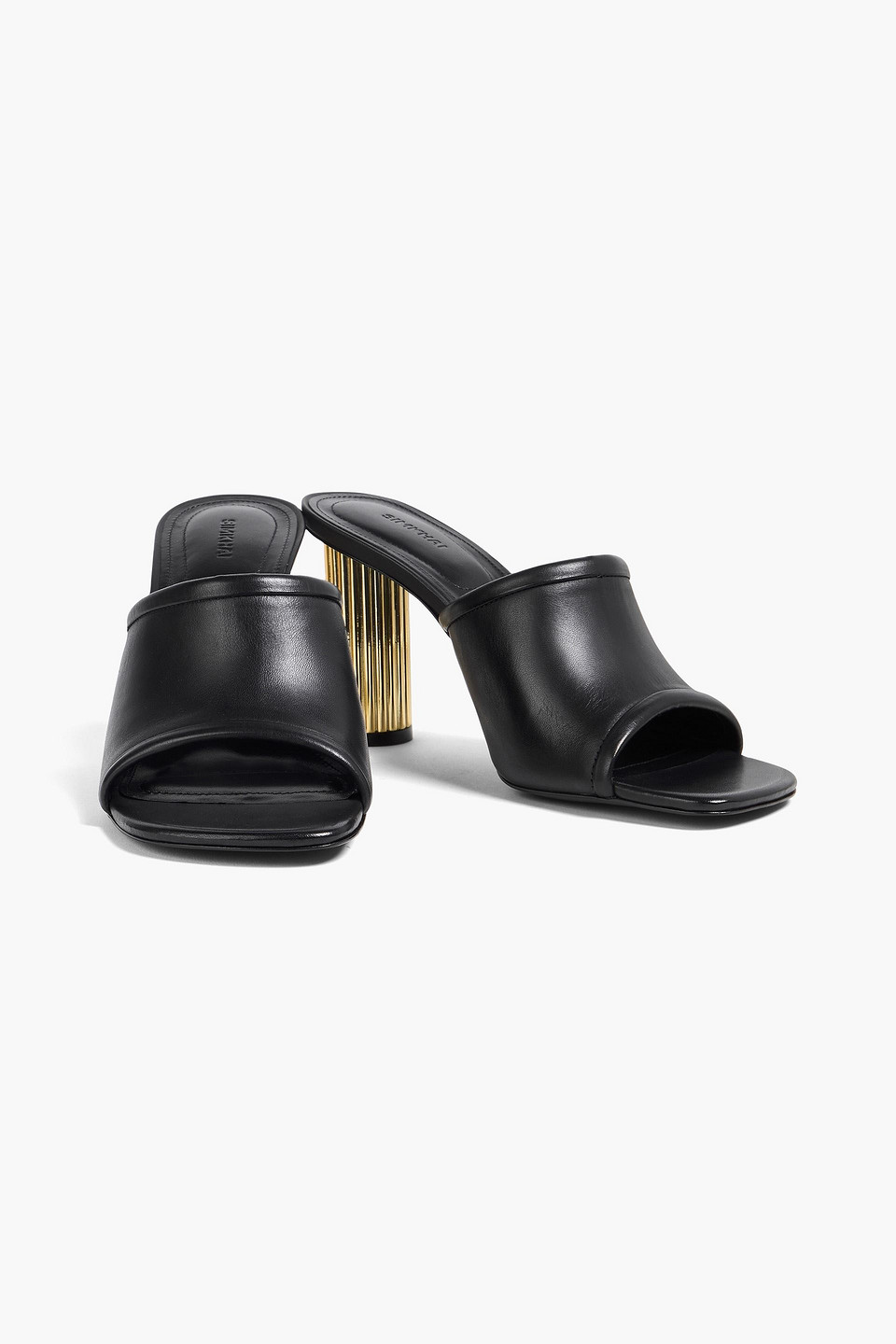 Simkhai 80mm Winston Leather Mules In Black
