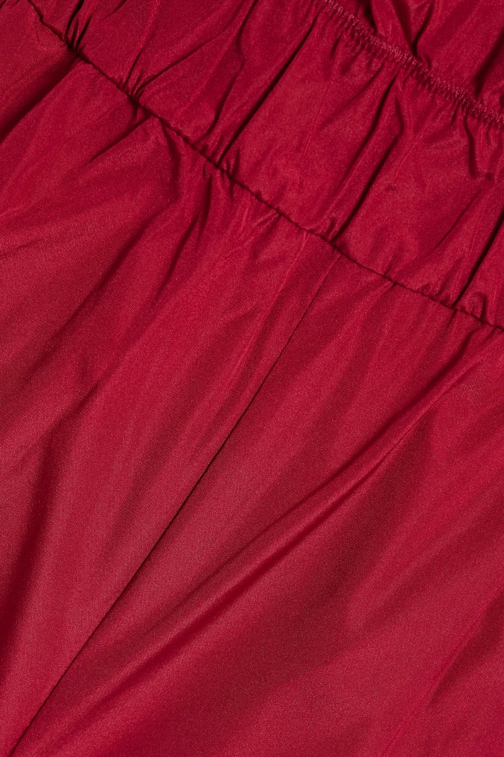 REDVALENTINO Ruffled taffeta shorts