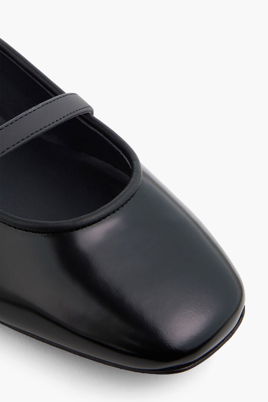 THEORY Leather ballet flats