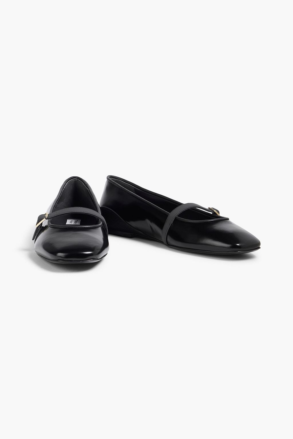 THEORY Leather ballet flats