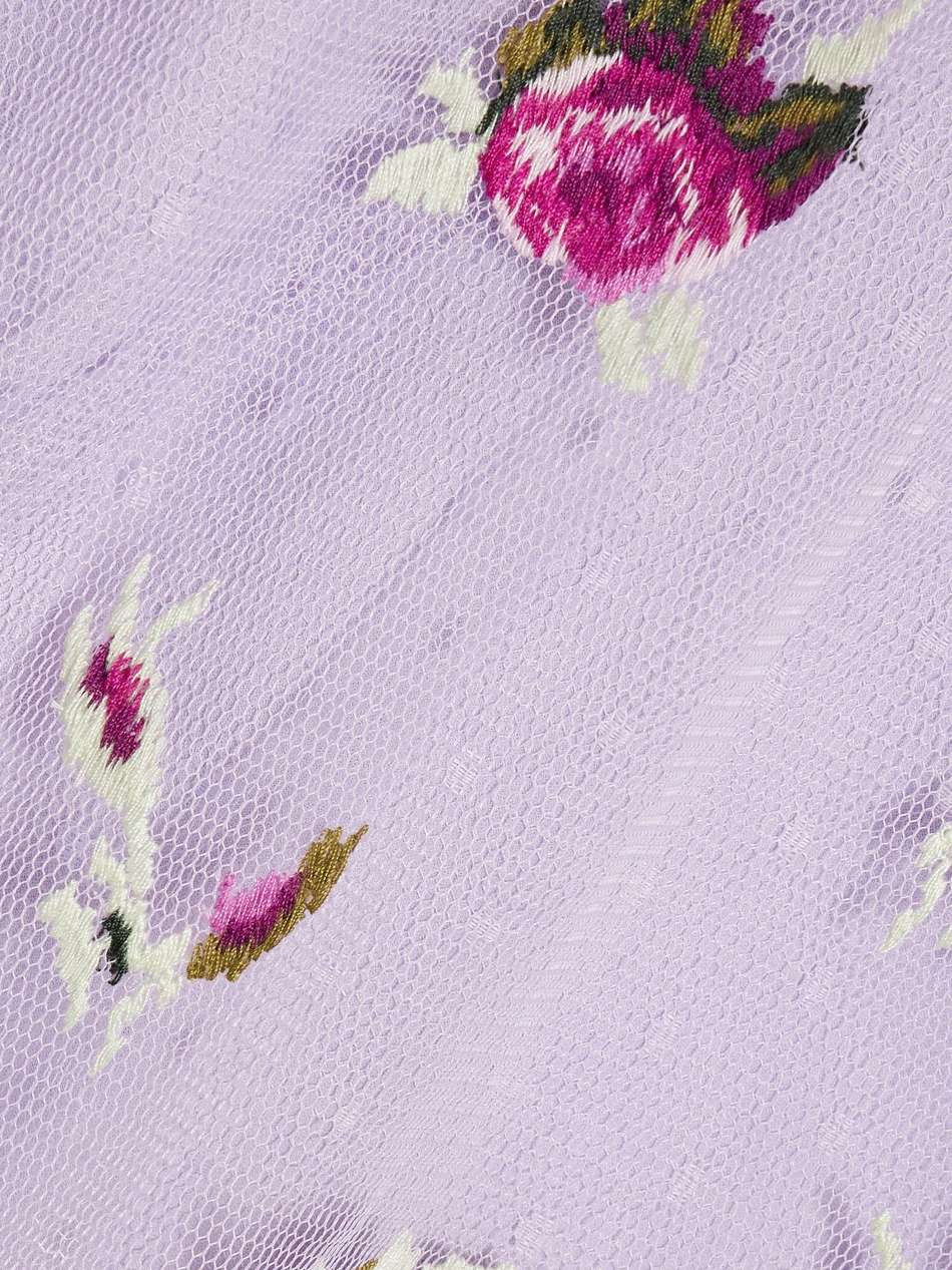 embroidered point d'esprit top