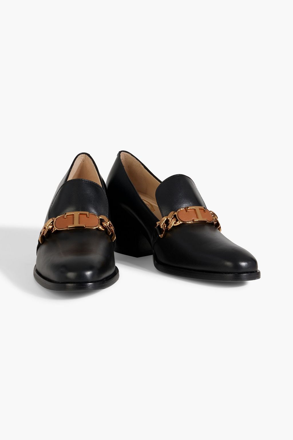 TOD'S Embellished leather pumps