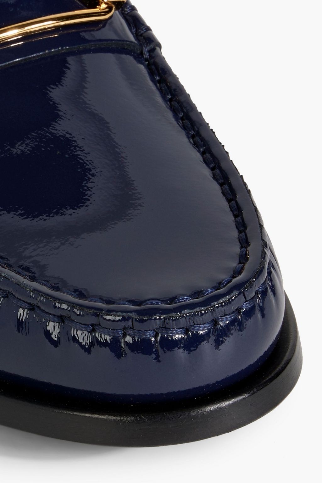 TOD'S Embellished patent-leather loafers