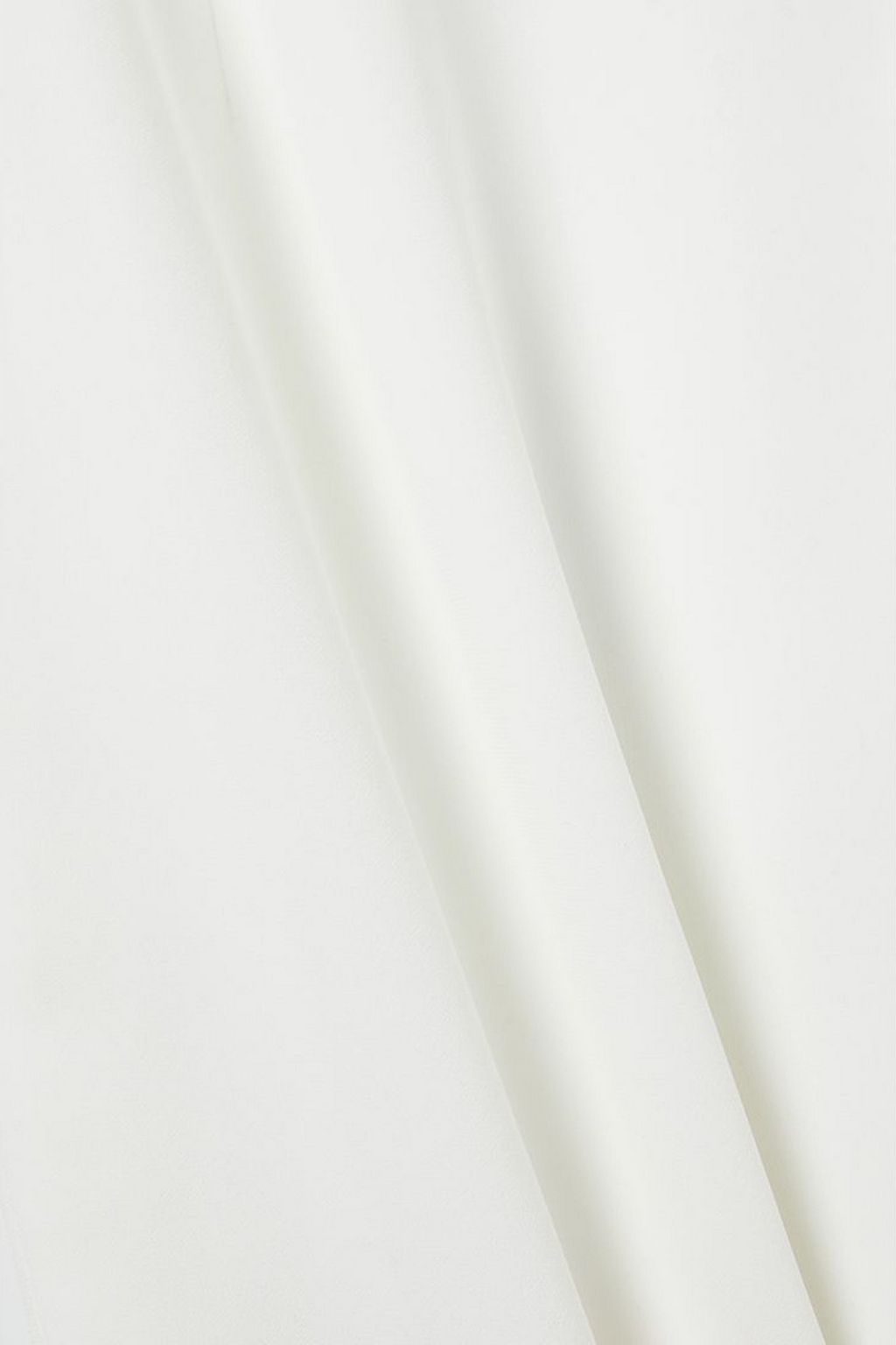 MÔNOT Cutout tulle-trimmed crepe gown