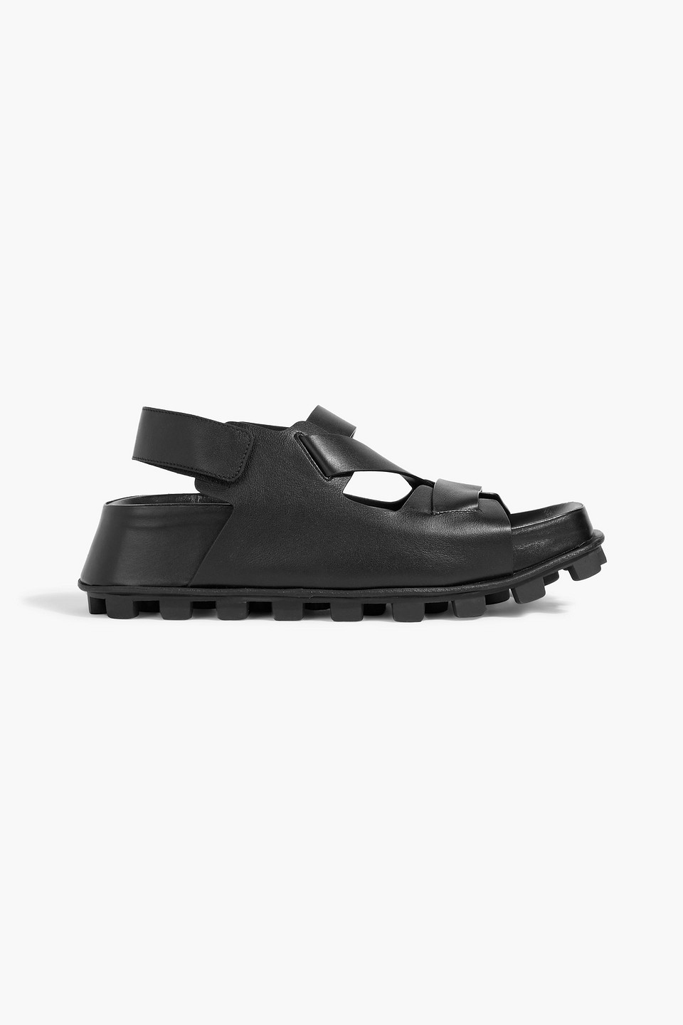 Leather slingback sandals